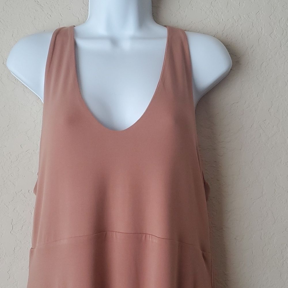Open Edit Women's Scoop Neck Sleeveless Bodycon Dress Size Large Mocha Tan** - Picture 9 of 12